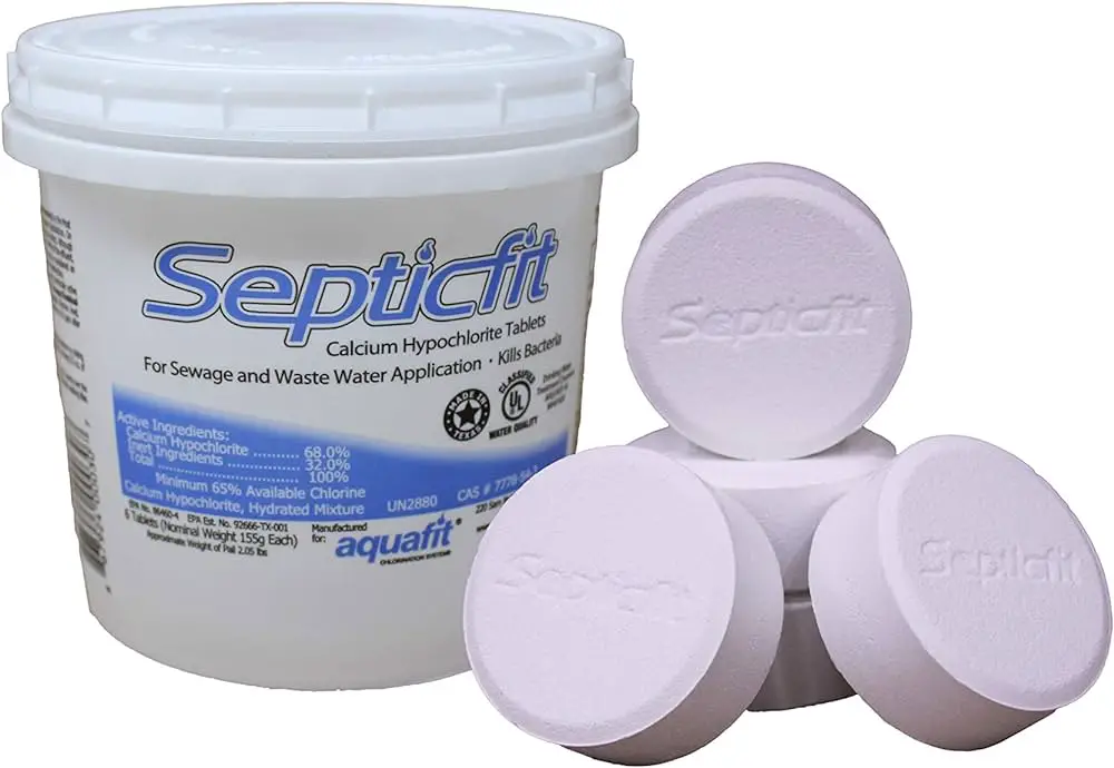 chlorine tablets for septic tanks