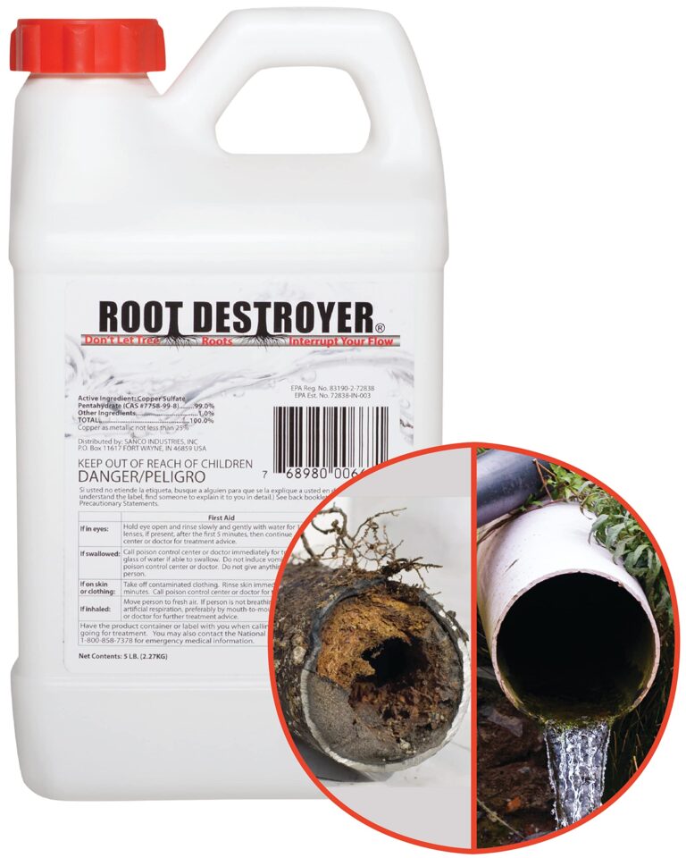 Copper sulfate for septic tanks…kill roots